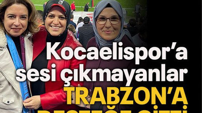 Kocaelispor’a sesi çıkmayanlar Trabzon’a desteğe gitti